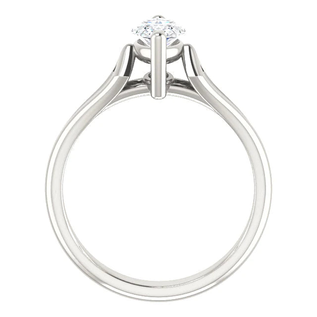 Real Diamond Solitaire Ring 1.50 Carats Basket Setting Women Jewelry