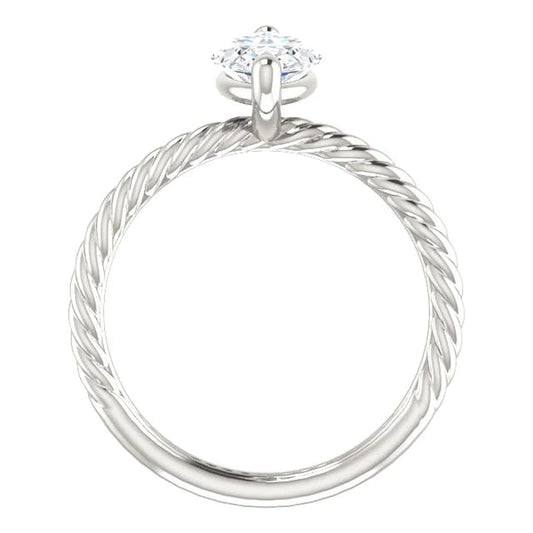 natural marquise diamond 2ct ring side angle