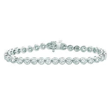 Real Diamond Tennis Bracelet 7 Carats 14K White Gold Jewelry
