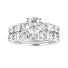 Real Diamond White Gold Engagement Set 2.25 Carats White Gold 14K