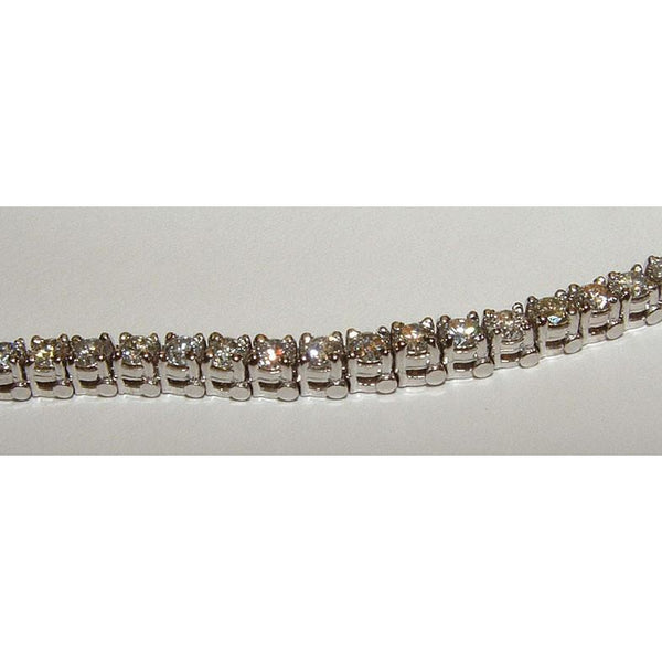 Real Diamond Women Tennis Bracelet White Gold Jewelry 4.55 Carat