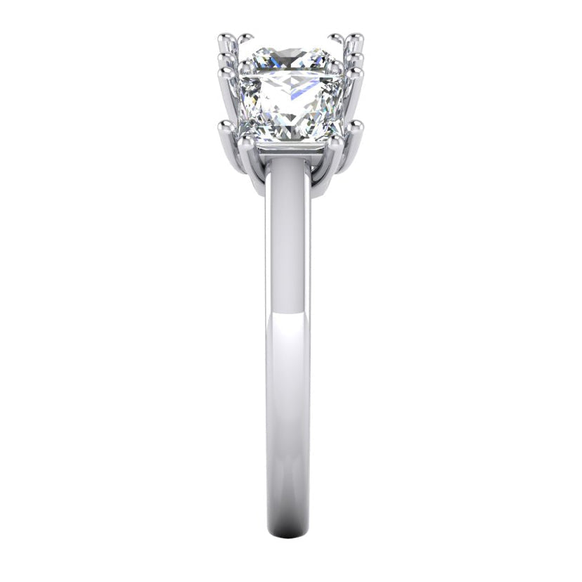 Real Princess Cut Diamond Anniversary Ring Band 3 Carats