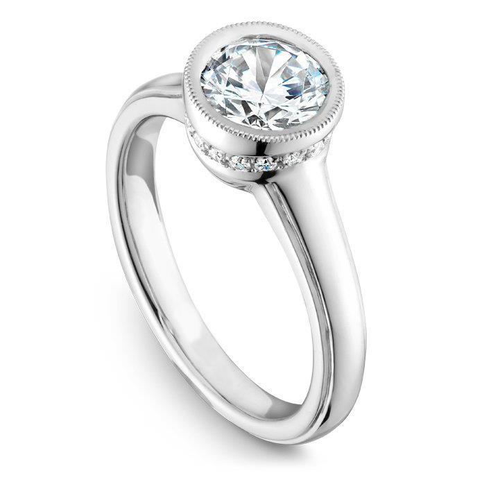 Real Round Diamond Engagement Ring 2.55 Carats White Gold 14K