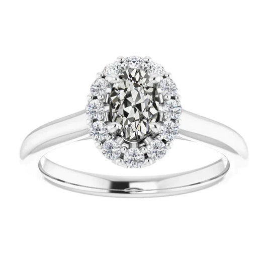 natural round diamond 3.75ct ring front view
