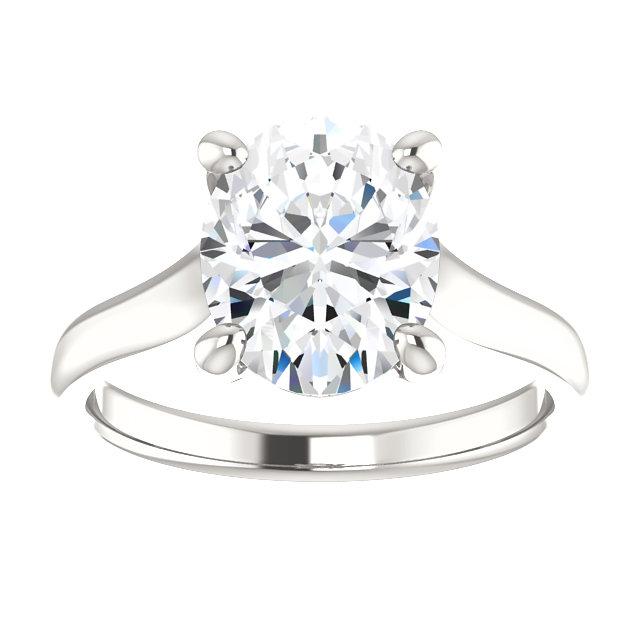 Solitaire Engagement Ring 4 Carats Trellis Setting Women Jewellery Natural Earth Mined Diamond