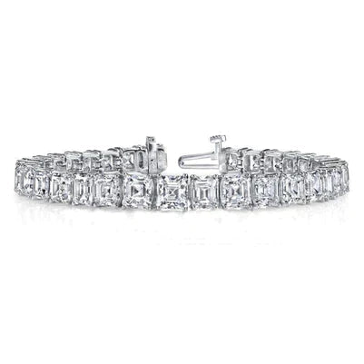 Real The Most Expensive Bracelet With Asscher Diamonds