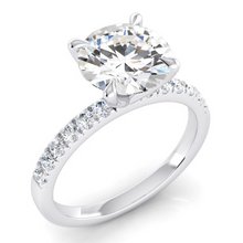 Real Diamond Engagement Ring 2.50 Carats Round Diamonds White Gold 14K
