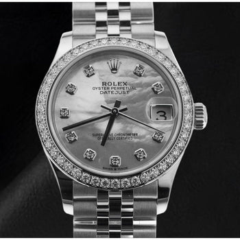 Rolex Datejust 31mm Mother of Pearl Diamond Dial Stainless Steel Men's Watch