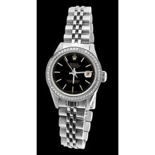 Black Stick Dial Lady Watch Ss Jubilee Bracelet