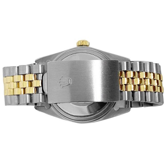 Rolex Datejust Gents Watch Diamond Bezel Gold And Ss Bracelet QUICK SET1