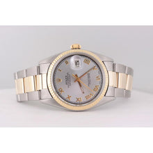 Rolex Datejust Watch Fluted Bezel Oyster Bracelet-Gold And Ss QUICK SET