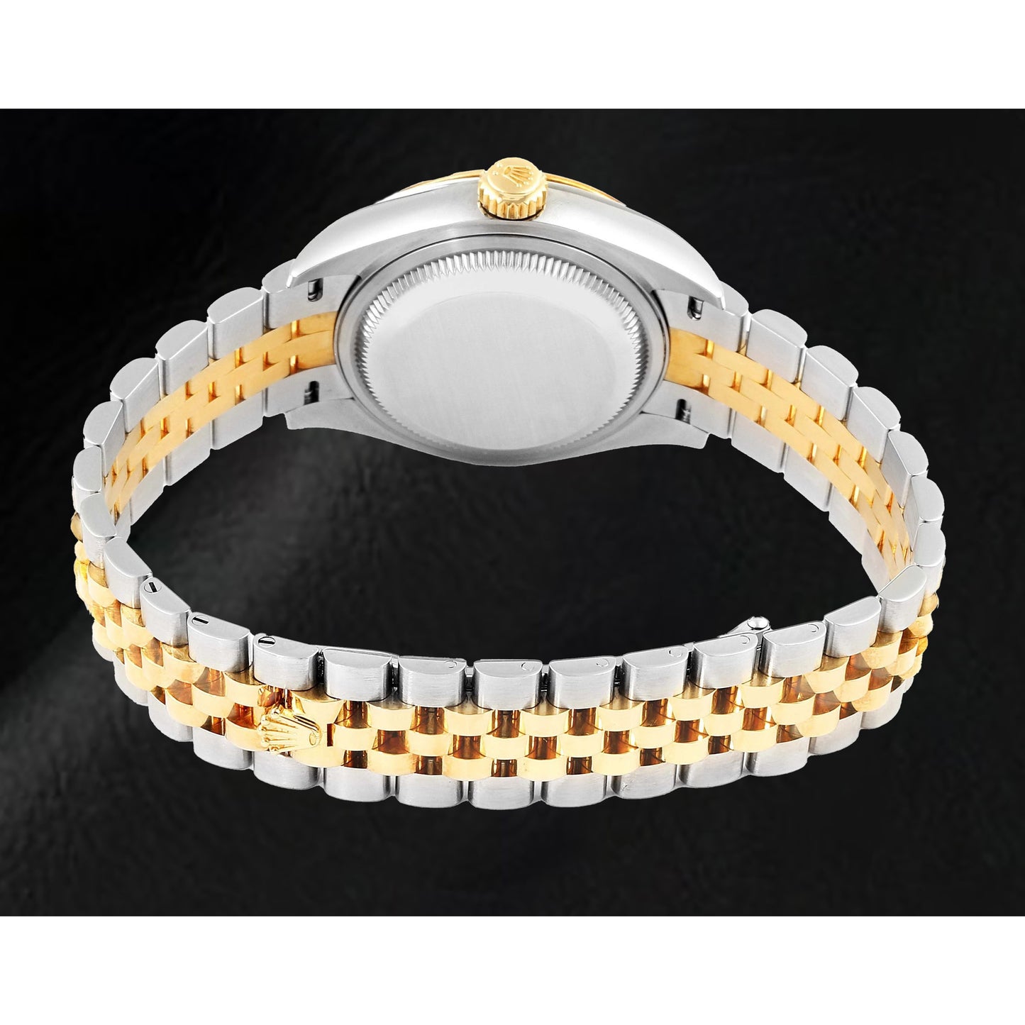 Datejust 28 Steel Yellow Gold Green Tepstrey Diamond Dial