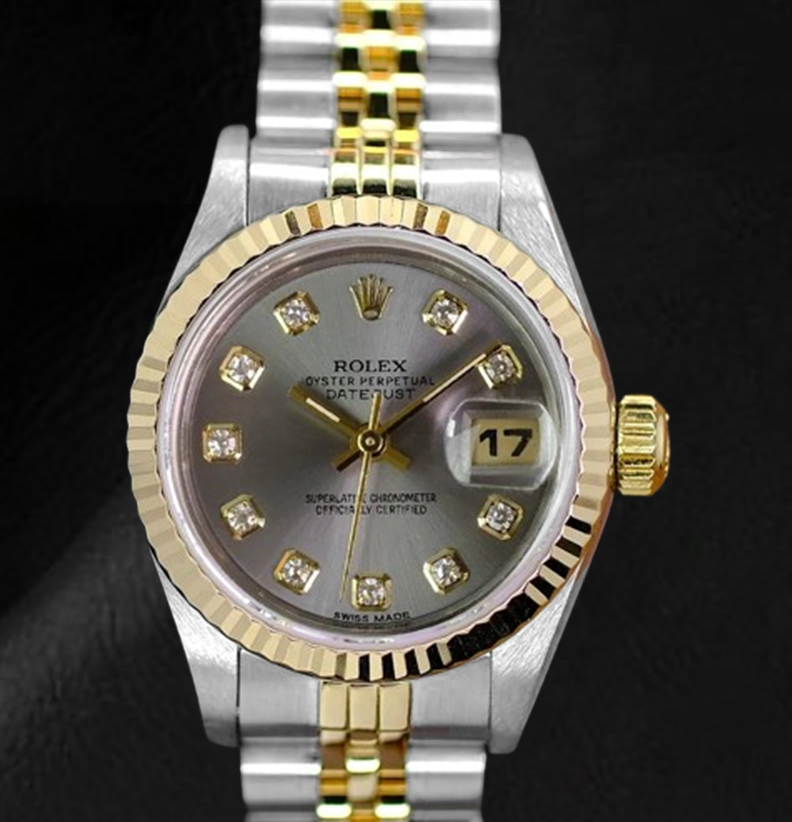 Rolex two tone datejust diamond dial 2025