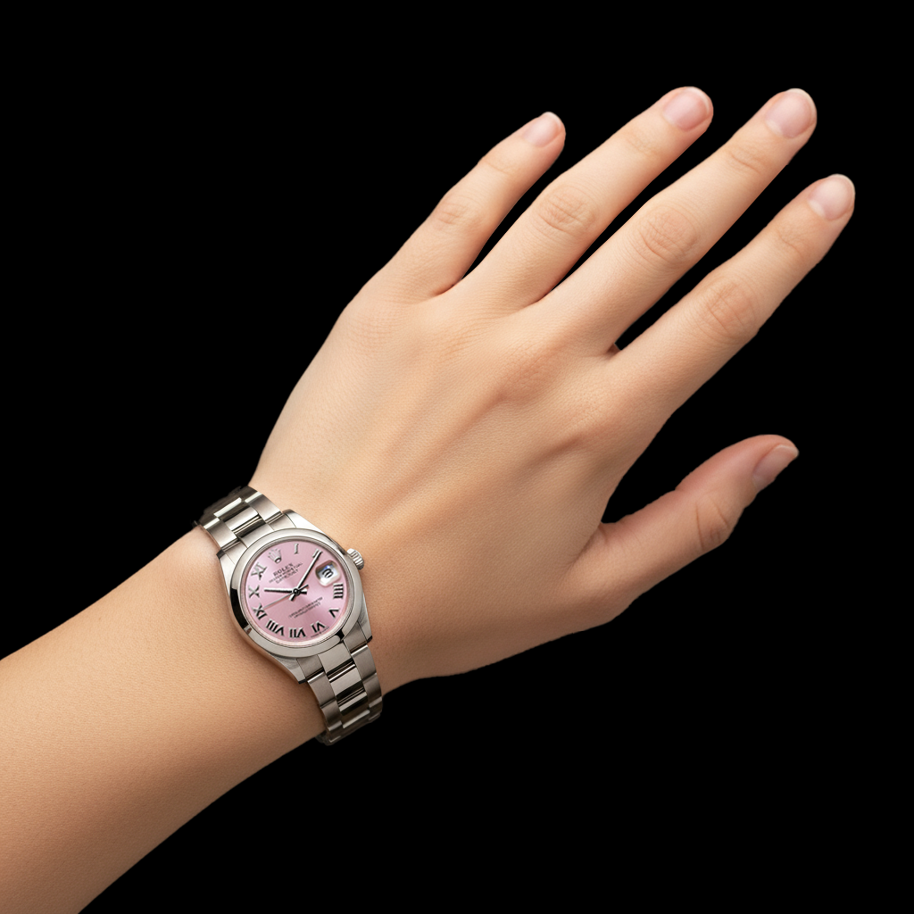 Rolex 278240 Date-just 31mm Pink Roman Dial Watch P5