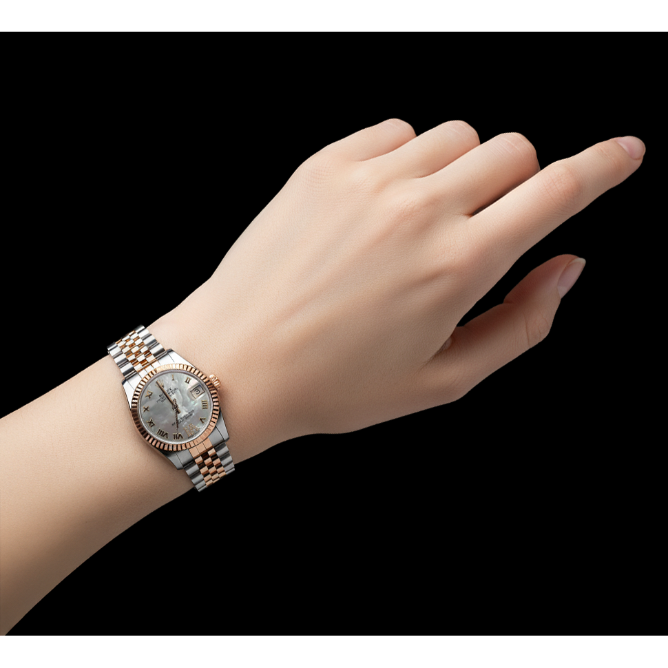 Rolex 31mm Datejust MOP Roman Dial Women Watch