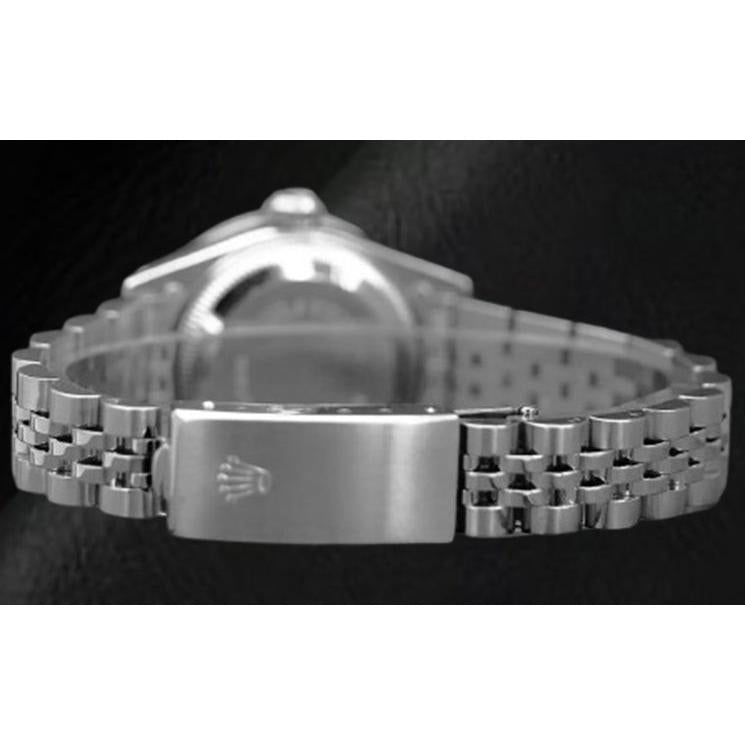 Rolex Datejust 26 mm White Mother Of Pearl Diamond Dial Stainless Steel Watch