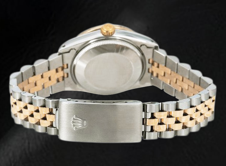 Rolex Datejust 31 mm White Mother Of Pearl Diamond Dial Two Tone Watch