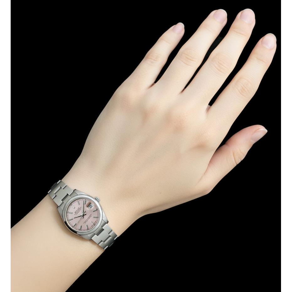 Rolex Datejust 31mm Pink Index Stainless Steel Ladies Watch