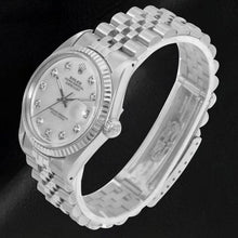 Rolex Datejust 36 mm White Mother Of Pearl Diamond Dial Stainless Steel Watch