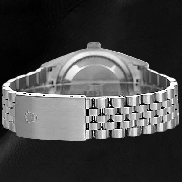 Rolex Datejust 36 mm White Mother Of Pearl Diamond Dial Stainless Steel Watch