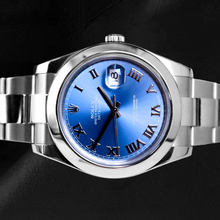 Rolex Datejust 41 mm Blue Roman Dial Stainless Steel Oyster Bracelet Watch
