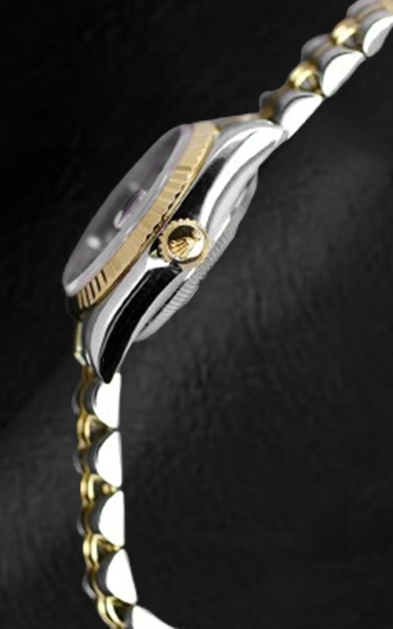 Rolex Datejust Gray Diamond Dial 26 mm Two Tone Ladies Watch