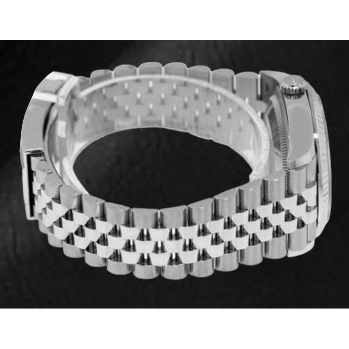 Rolex Datejust Grey Wimbledon Roman Dial 36 mm Stainelss Steel Watch