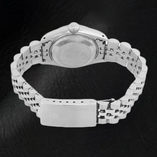 Rolex Datejust Pink Mother Of Pearl Roman Dial 26 mm Stainless Steel Watch