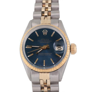 Rolex Ladies Datejust Watch Fluted Bezel Jubilee Bracelet Ss And Gold1