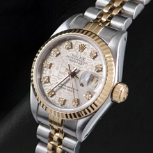 Rolex Lady Datejust 26 mm SIlver Diamond Jubilee Dial Two Tone Watch