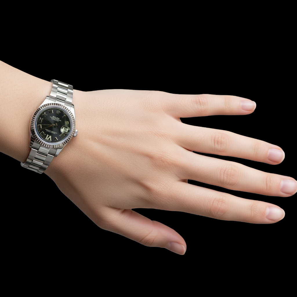 Rolex Lady Datejust 31mm Purple Natural Earth Mined Diamond Dial Stainless Steel Watch P3