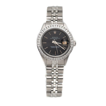 Rolex Lady Watch Ss Black Stick Dial Rolex Date-Series Watch