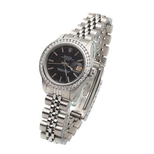 Rolex Lady Watch Ss Black Stick Dial Rolex Date Series Watch