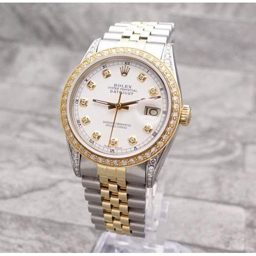 Rolex two tone datejust diamond dial 2025