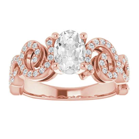 natural round diamond 4.50ct ring front view