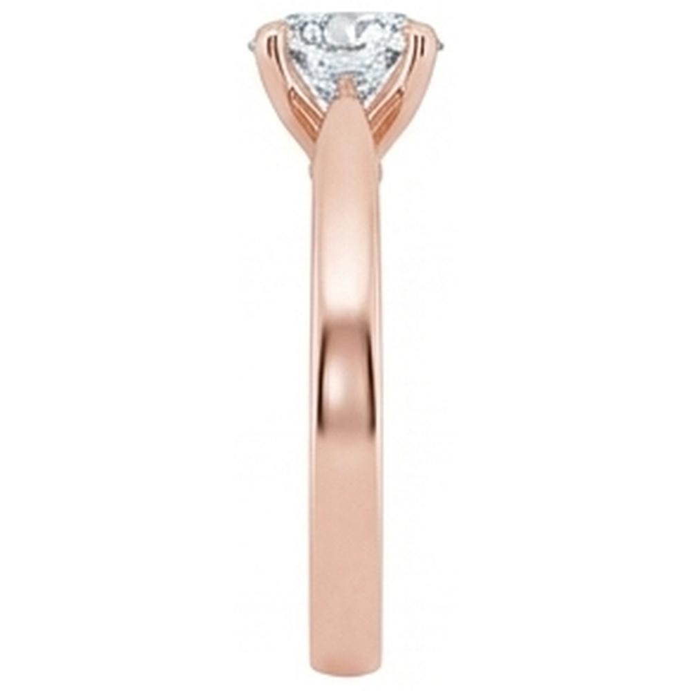 Rose Gold Solitaire 1 Carat Natural Earth Mined DIAMOND ( NOT LAB GROWN ) Engagement Ring New 4 Prongs