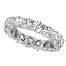 Round 4.80 Carat Real Diamond Eternity Band Sparkling White Gold 14K