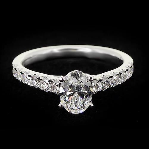 natural round diamond 1.75ct ring front view