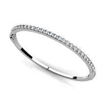 Round Brilliant Cut Real Diamond Bangle 4.30 Carats Gold Jewelry
