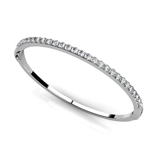 natural round diamond 4.30ct bracelet front view