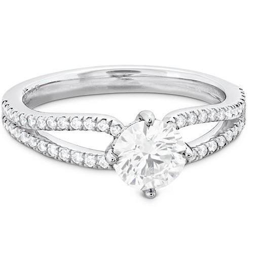 Round Cut Real Diamond Engagement Ring With Accents 3.30 Ct