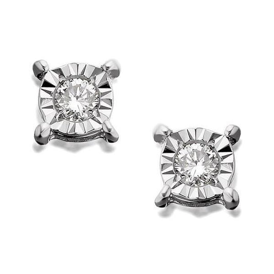 Round Cut Natural Earth Mined Diamonds Lady Studs Earrings 1.70 Ct Brilliant Cut Mounting
