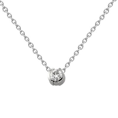 Solid white gold on sale pendant