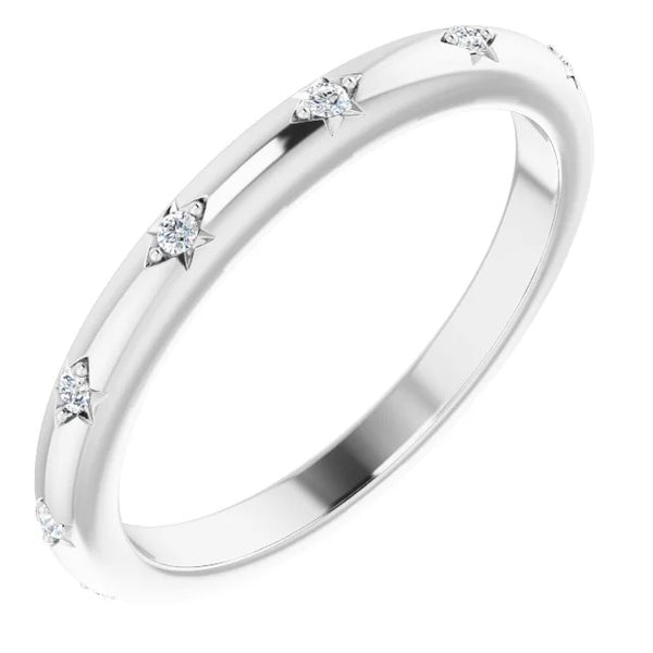 Round Diamond Real Eternity Band 0.30 Carats