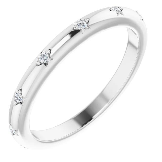 Round Diamond Real Eternity Band 0.30 Carats
