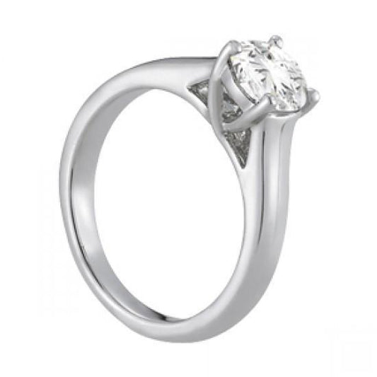 natural round diamond 1.51ct ring side angle