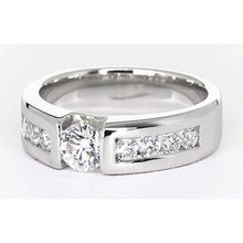 Round Diamond Anniversary Band Tension Set 1.50 Carats