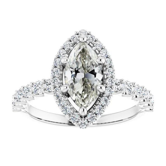 natural round diamond 6.25ct ring front view