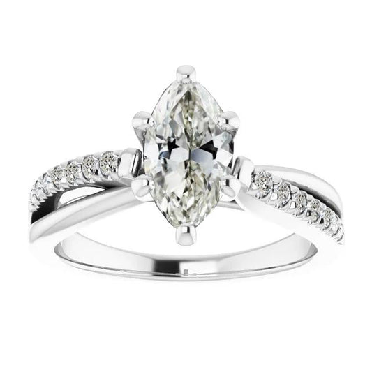 natural round diamond 4.50ct ring front view