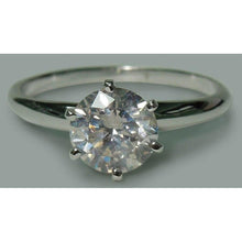 Round Natural Diamond 1.75 Carat Engagement Solitaire Ring White Gold 14K New